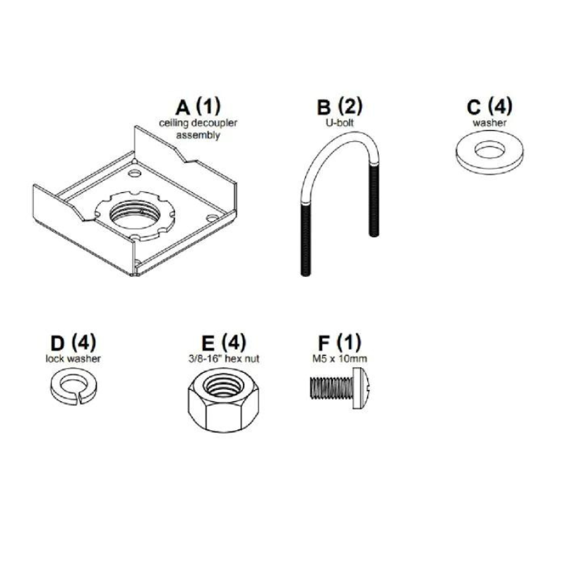 Frame-Mount Projector Mounting Kit 
